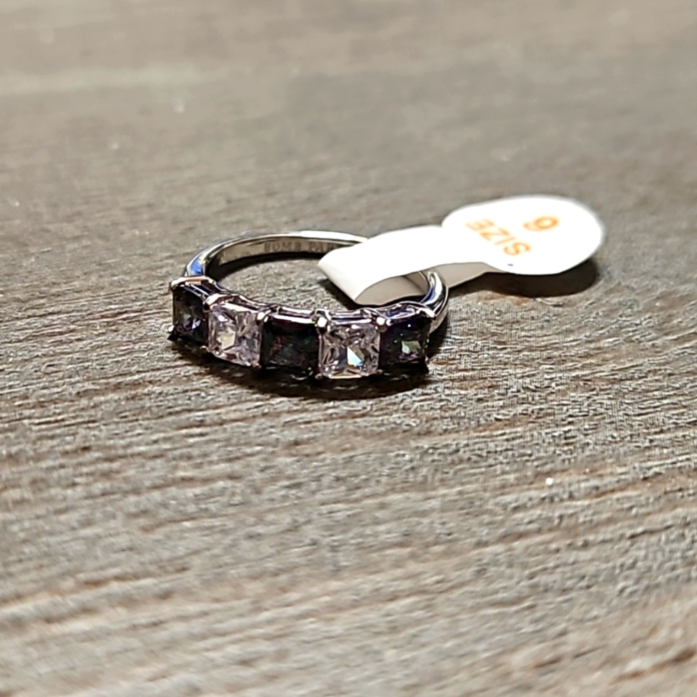 Sterling silver Rainbow Topaz ring